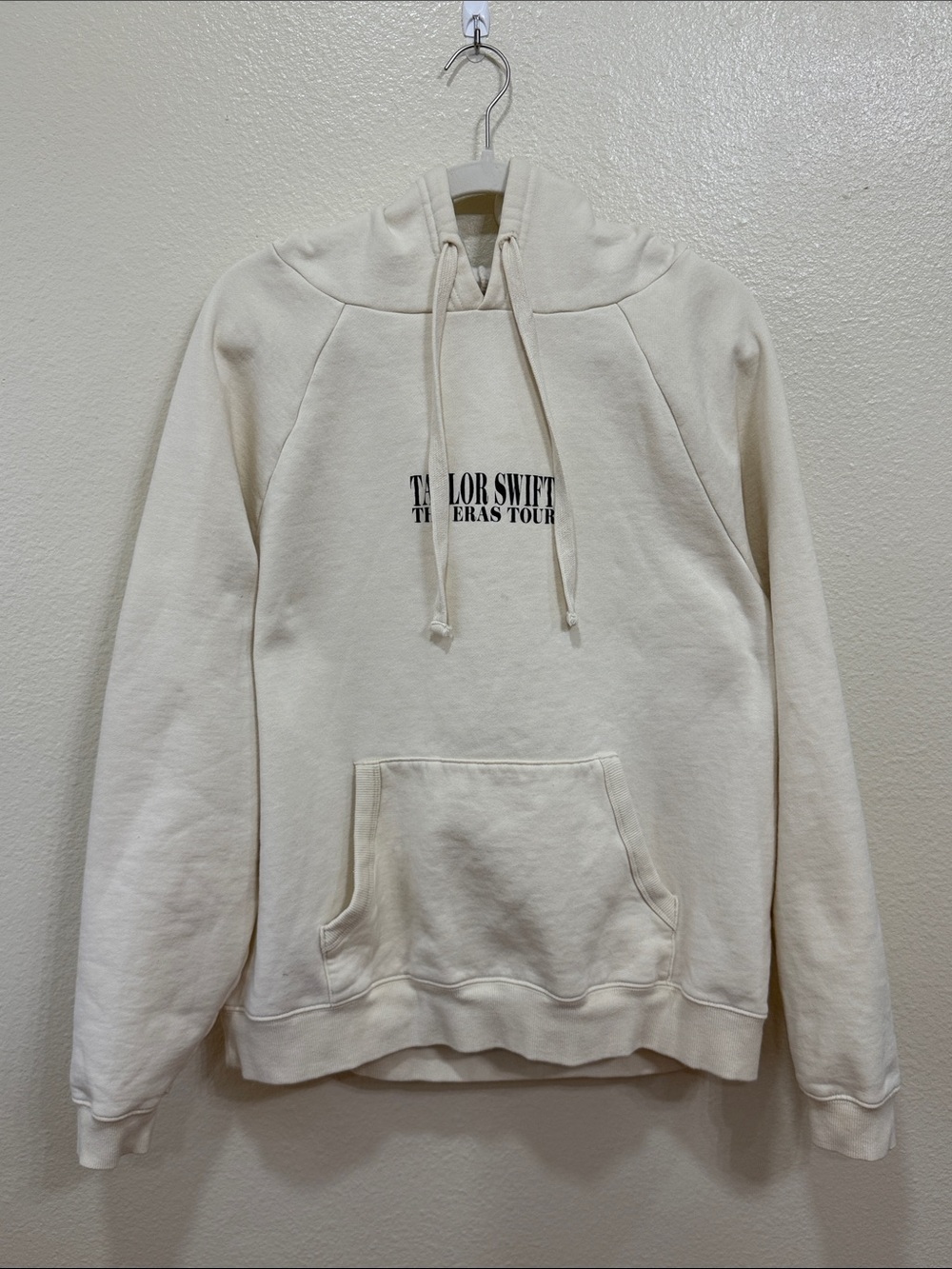 Taylor Swift The Eras Tour Cream Oversized Crewneck Hoodie Size Medium